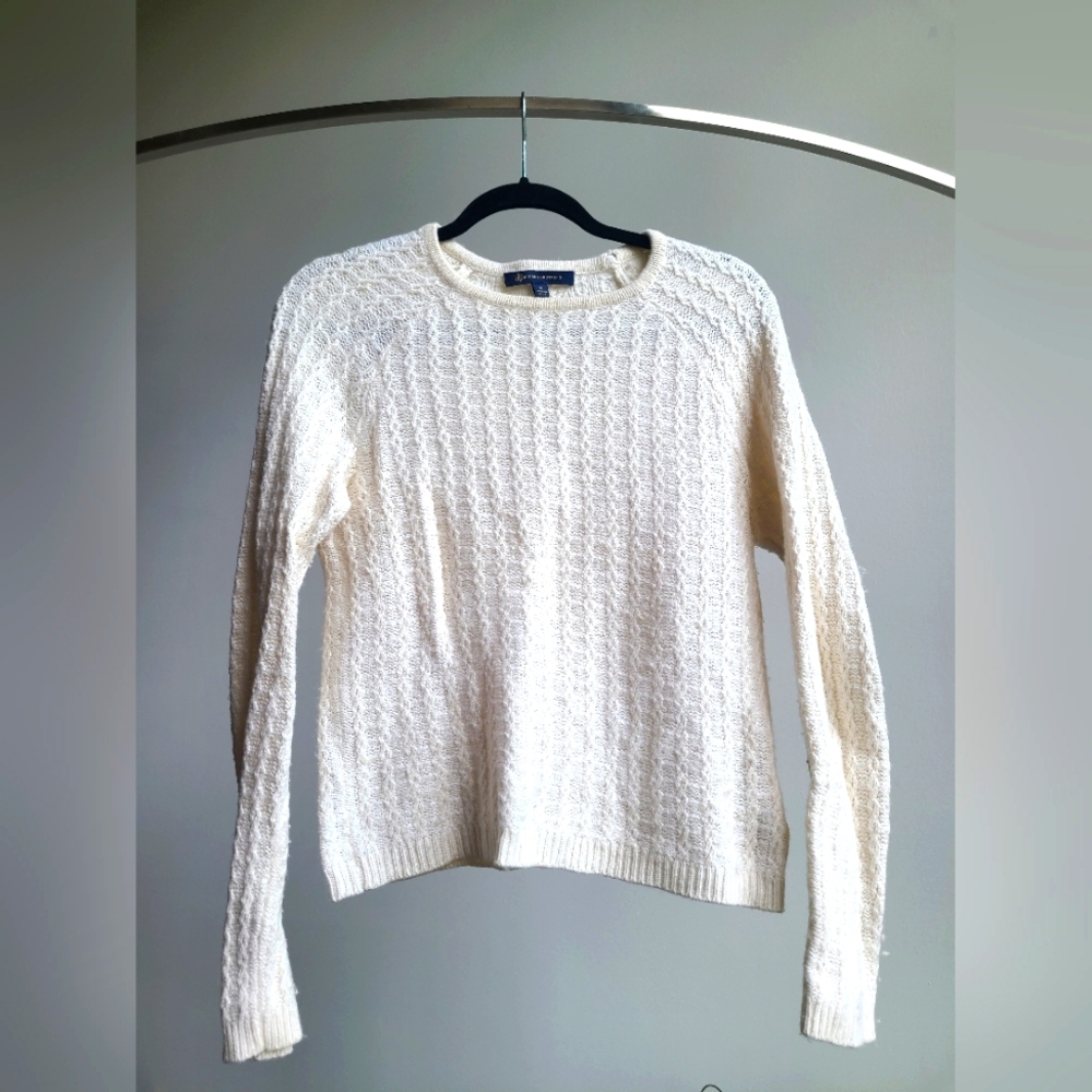 Brooks Brothers White Sweater